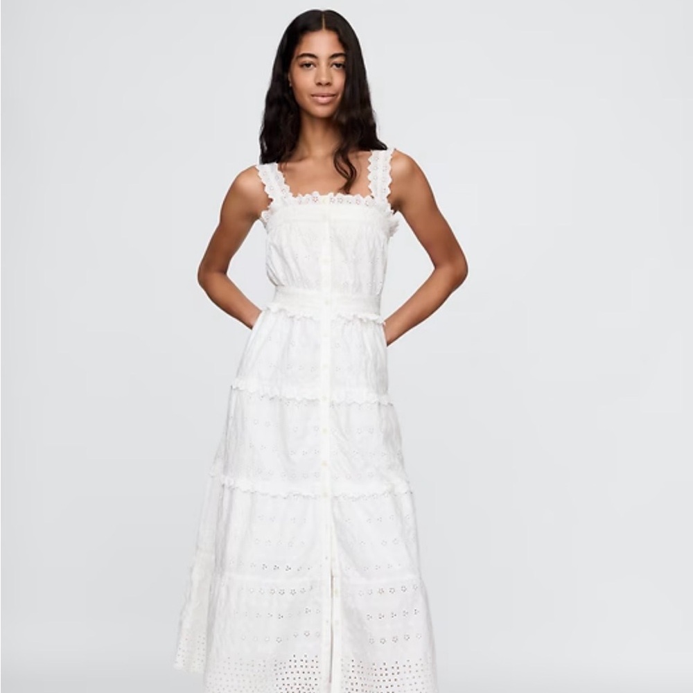 Gap × DÔEN Eyelet Midi Dress